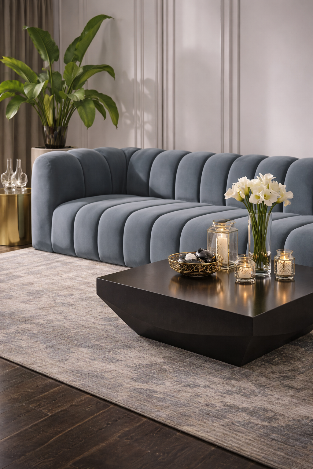Azure Sculpt Sofa