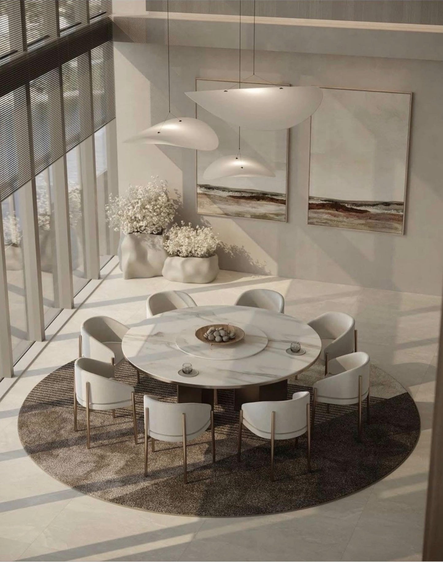 Luna Marble Dining