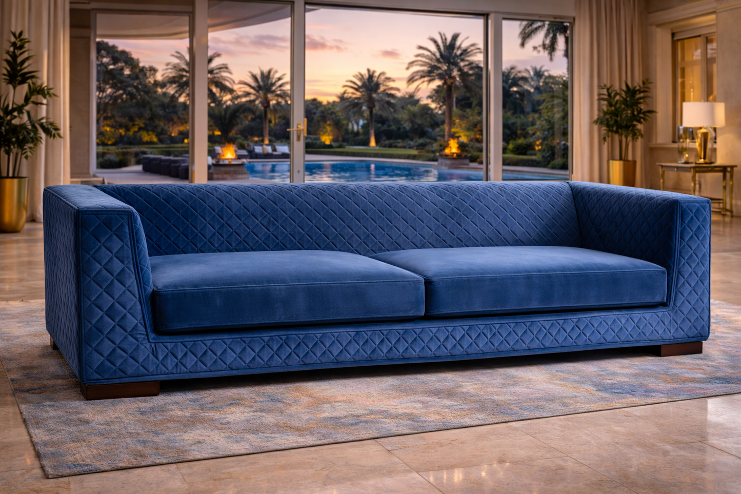 Mediterranean Sapphire Sofa