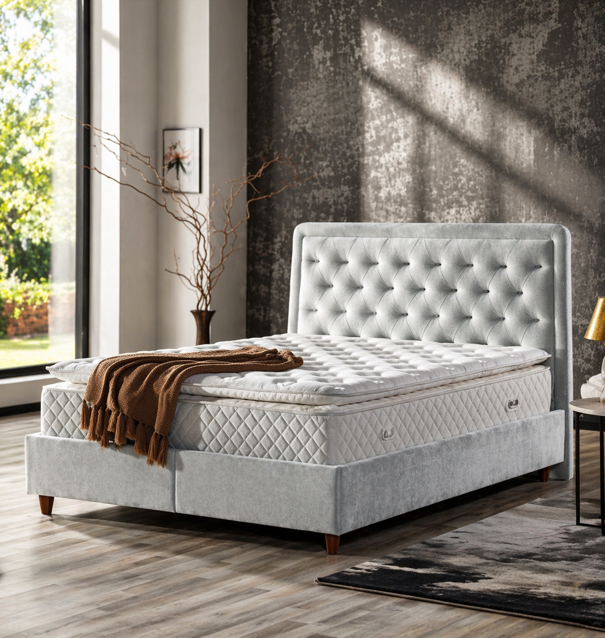 Velour Comfort Bed