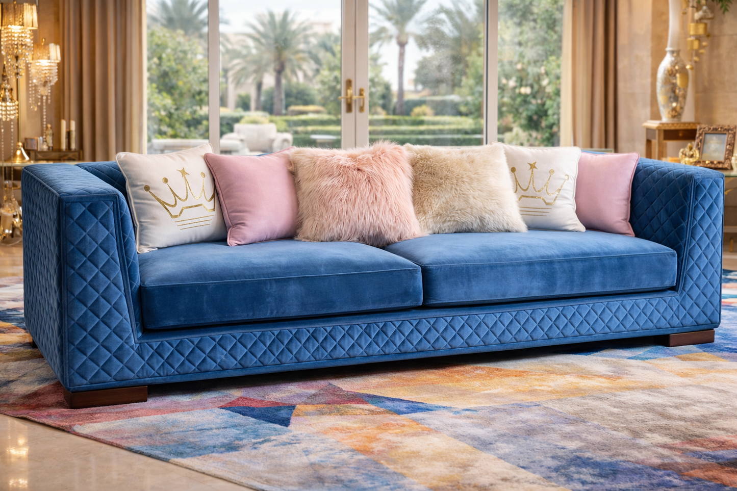 Mediterranean Sapphire Sofa